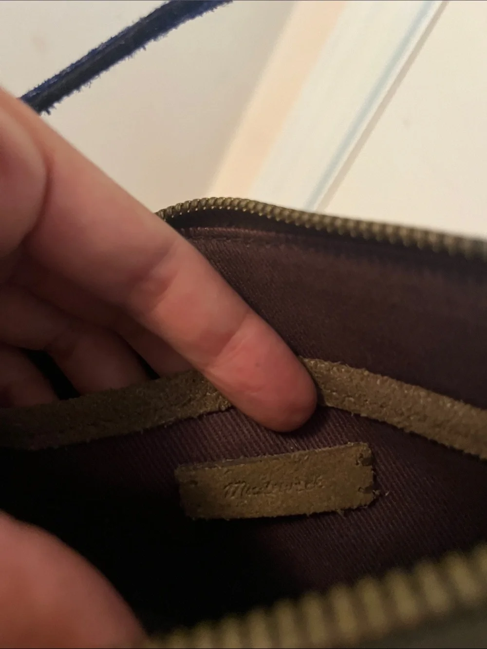 Madewell Navy Suede Shoulder Bag